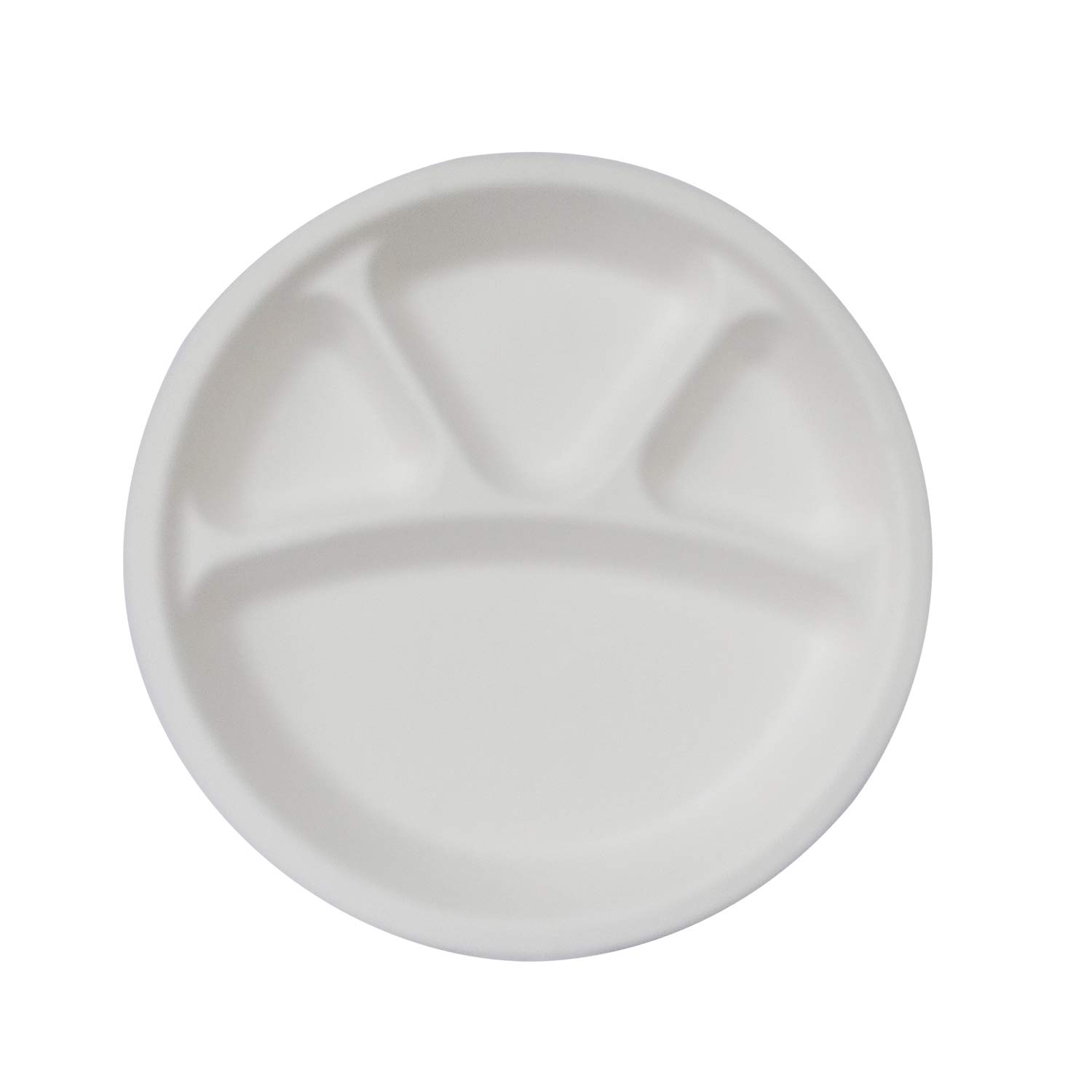 VC Biodegradable Disposable Round Partition Plates