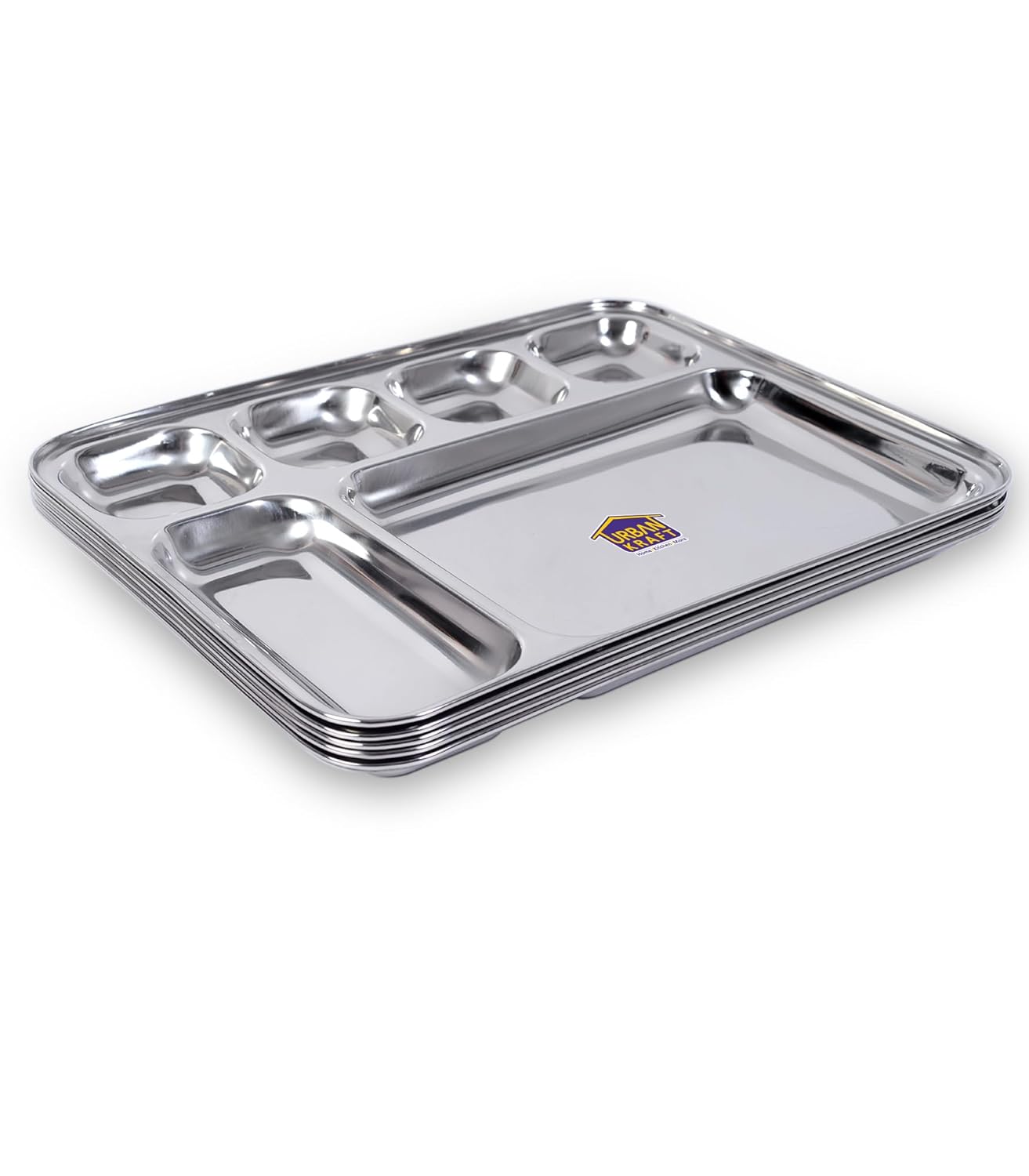 Stainless Steel Plates with Compartments