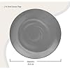 Milton Round Swirl Melamine Dinner Plate