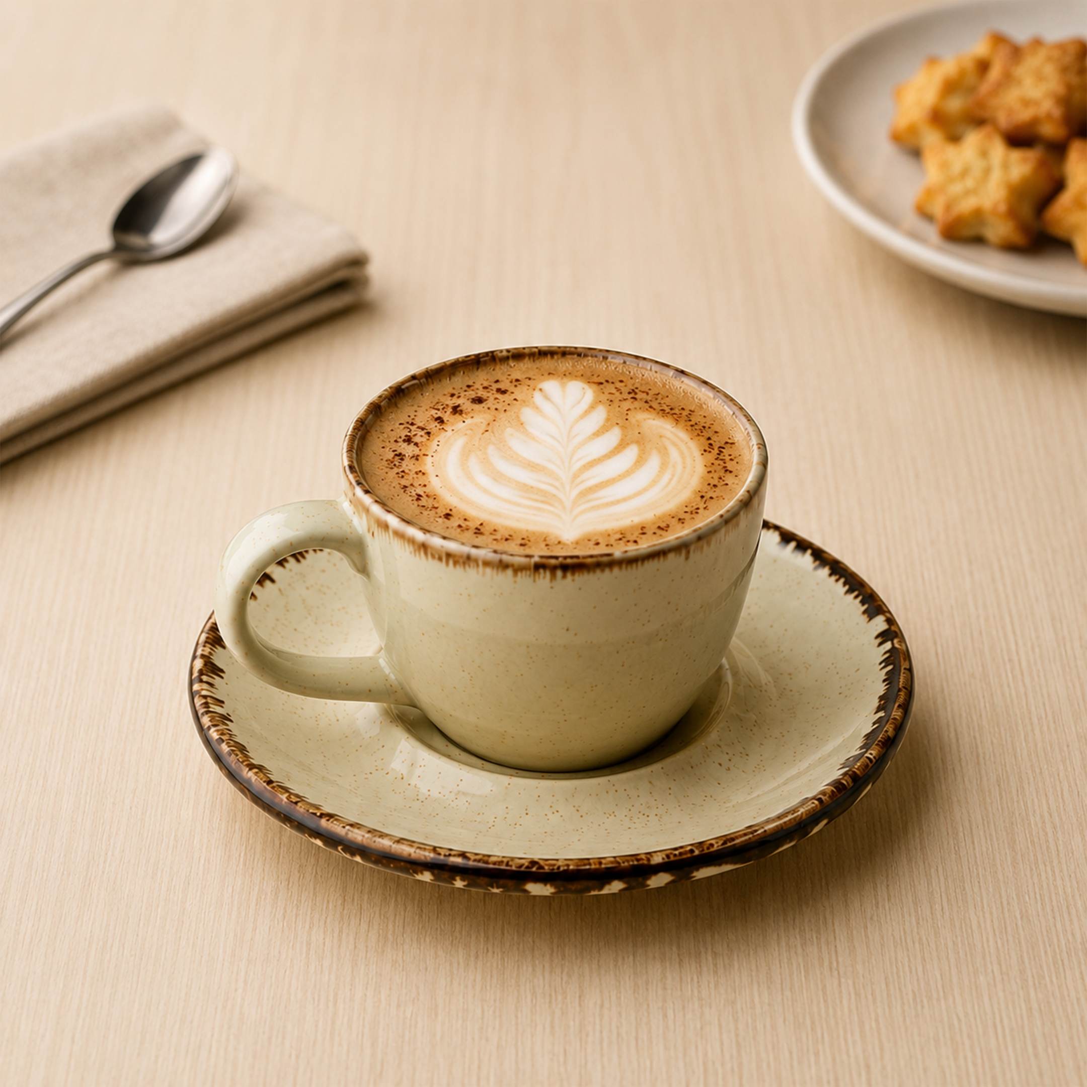 Pearl Soucer Pearl Tea Cup