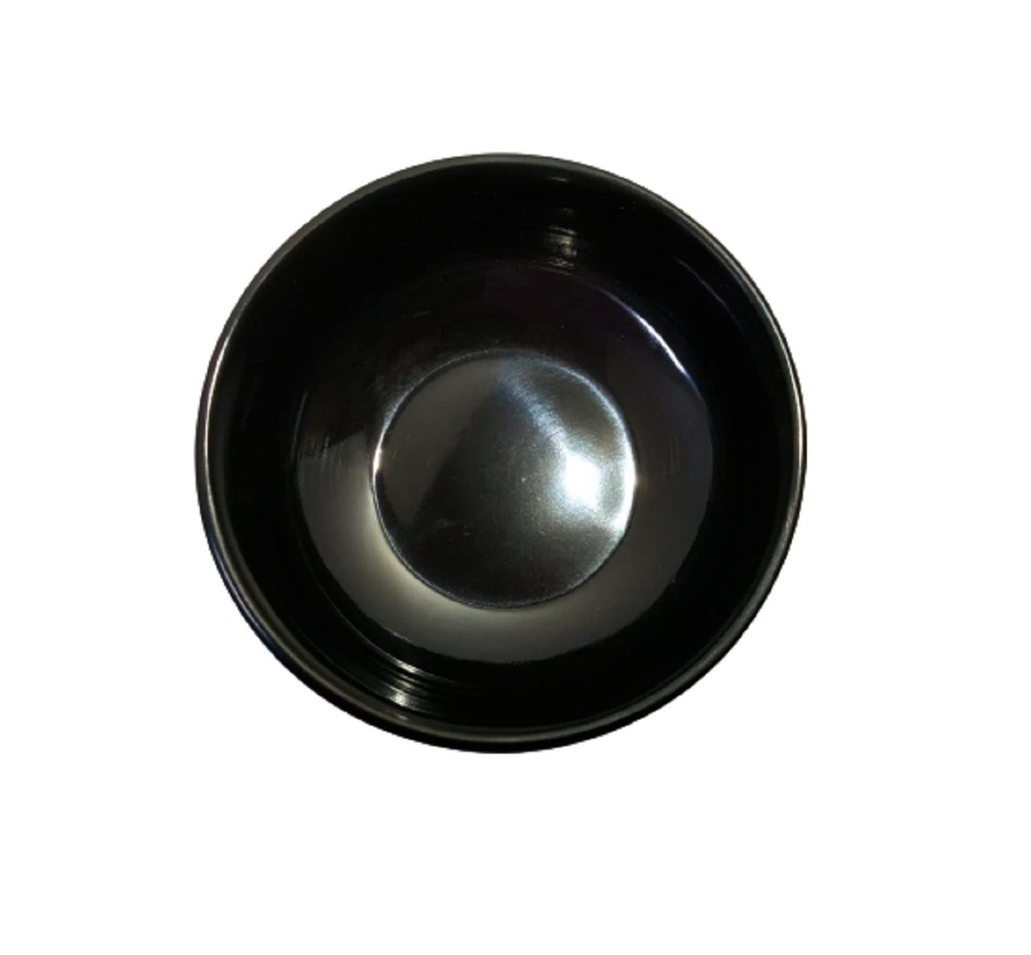Melamine Soup Bowls Set of 6, Black, Matte-Glossy