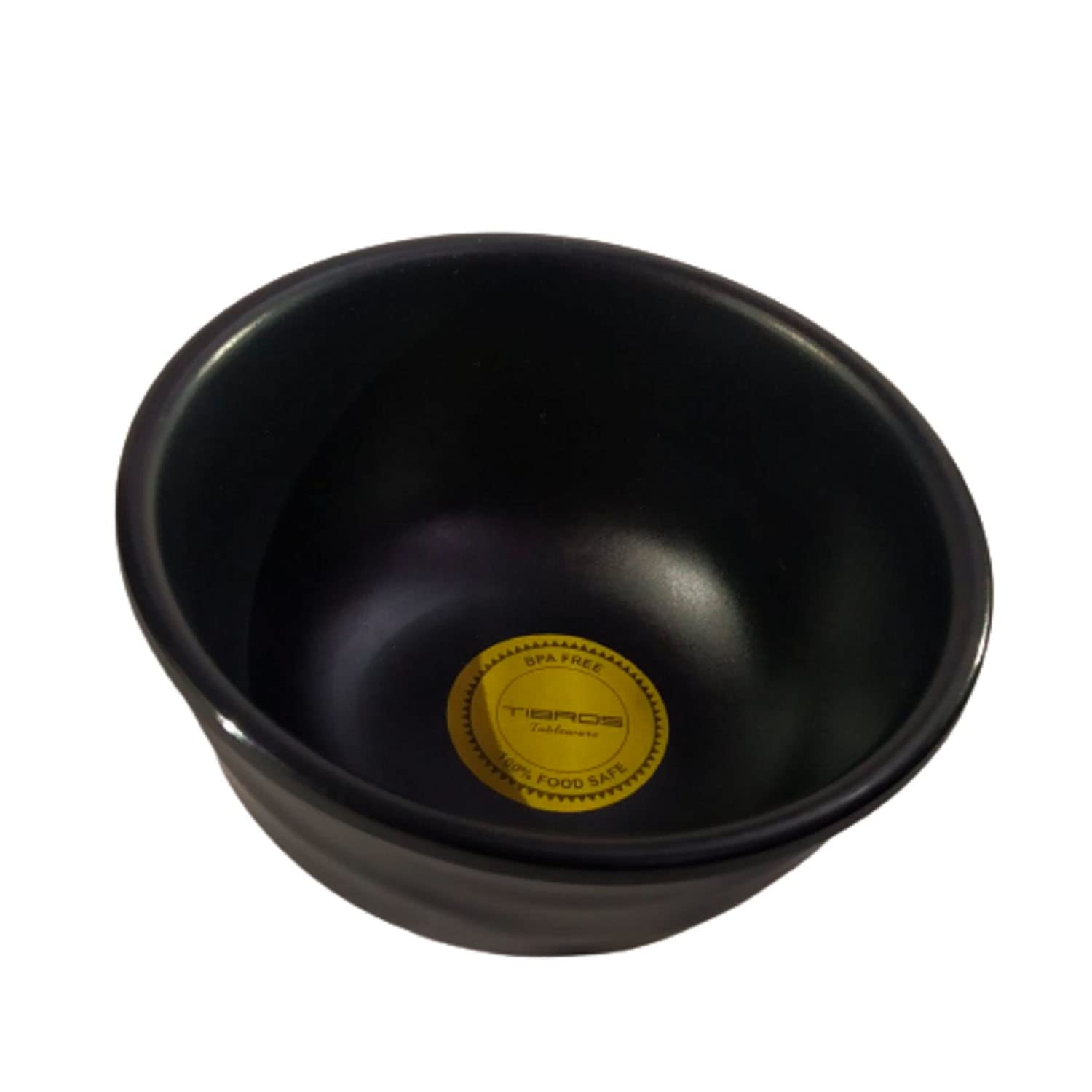 Melamine Small Serving Sweet Chat Bowl/Dip Sauce,Chutney,Pickle/Desert Katori/Vati Set of 12,Matte,Black,100 ml