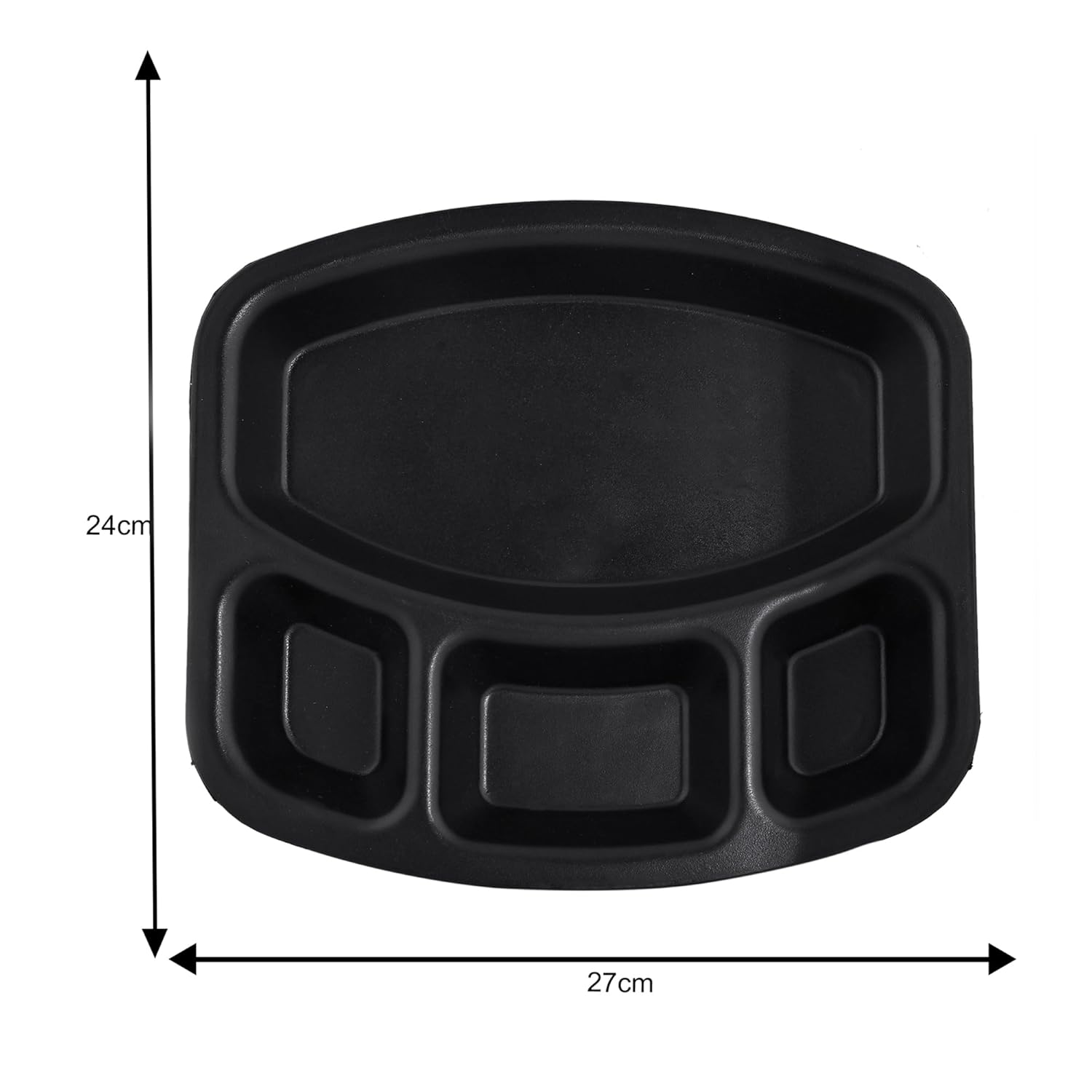Divided Serving Thali Plate with 4 Compartments