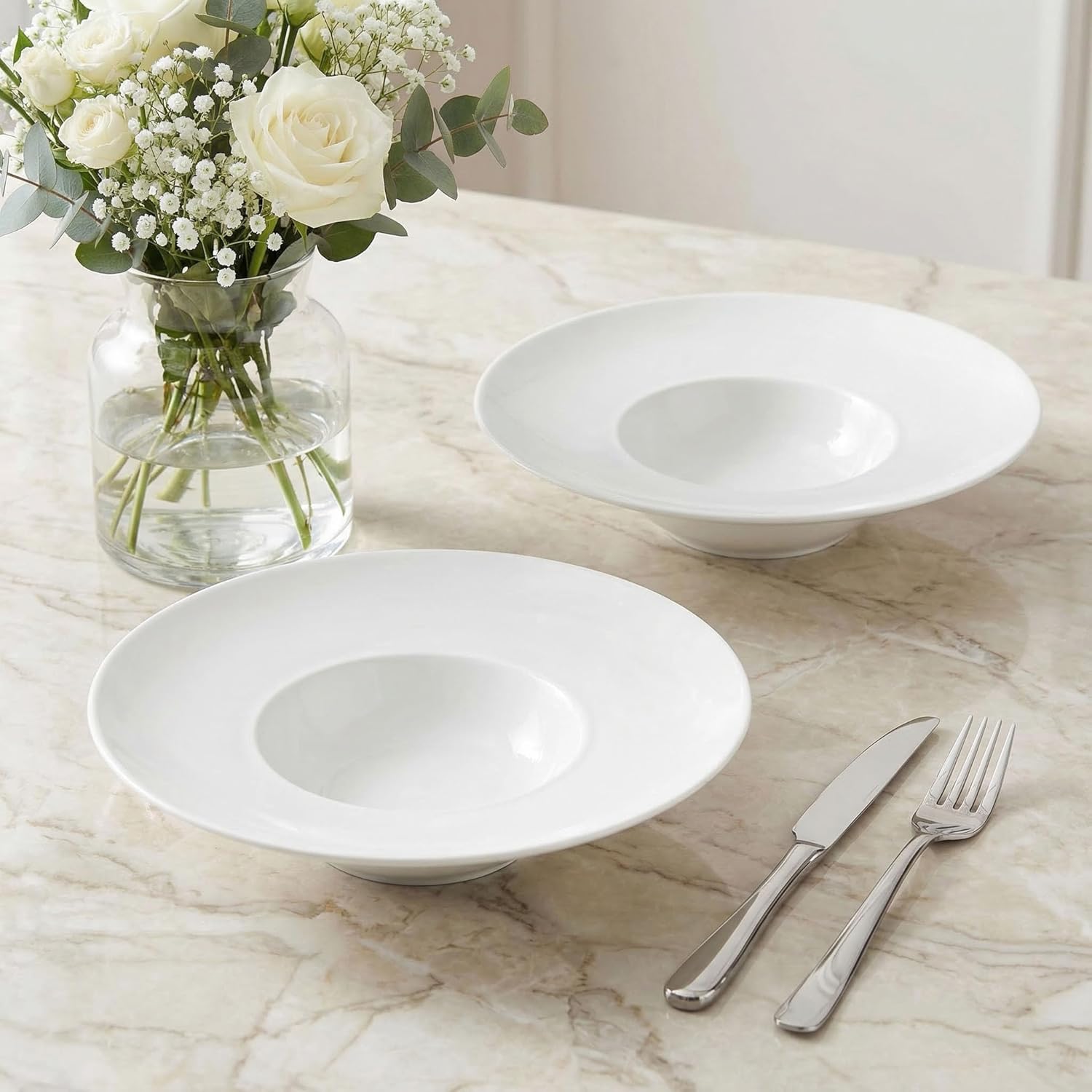 Ceramics Rimmed Soup Bowls