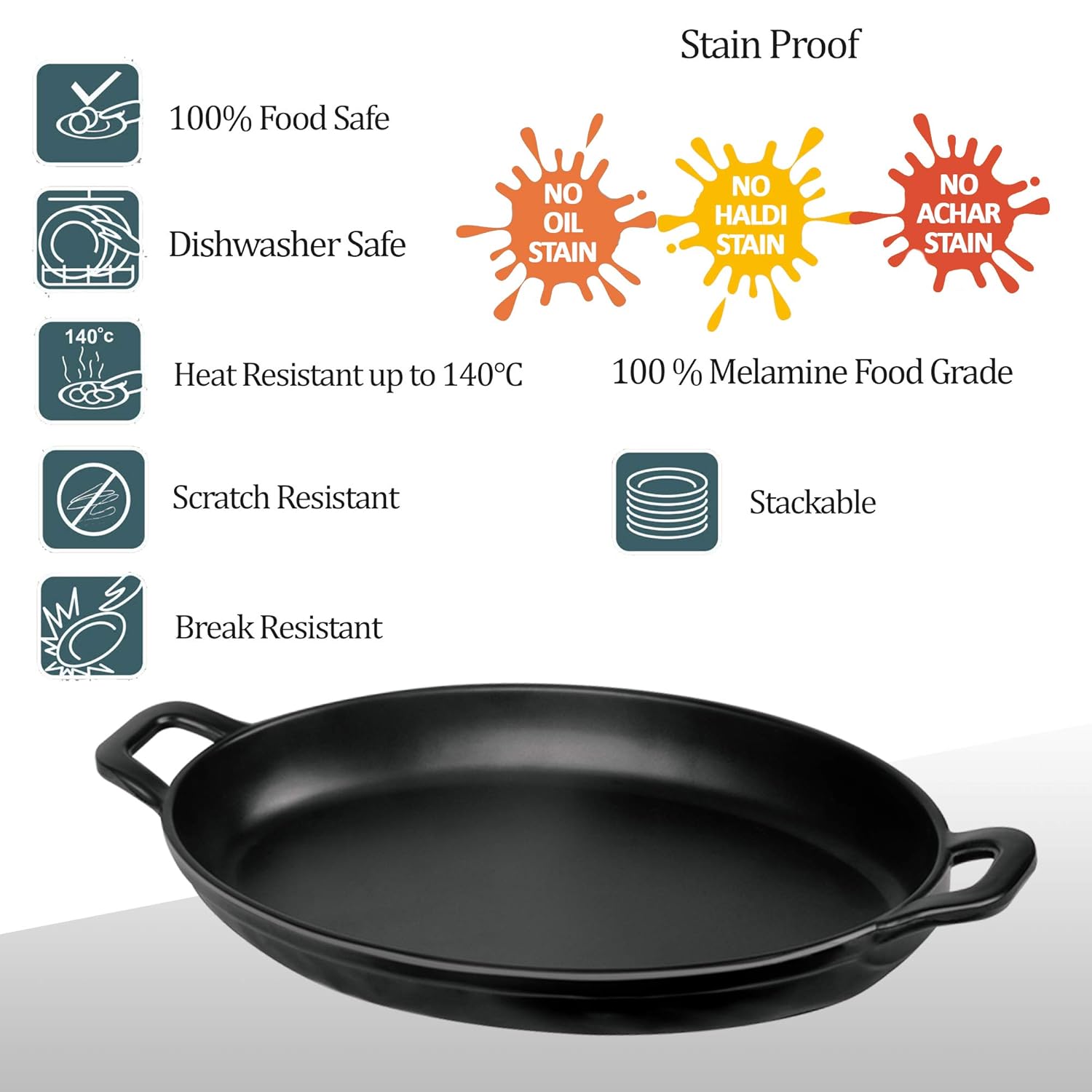 Oval Medium Melamine Serving Pan