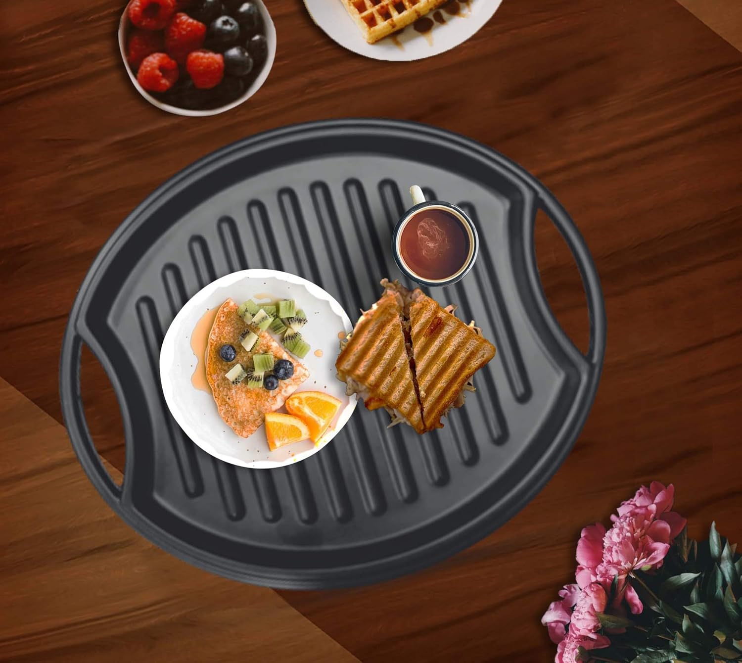 Round Grill Melamine Platter