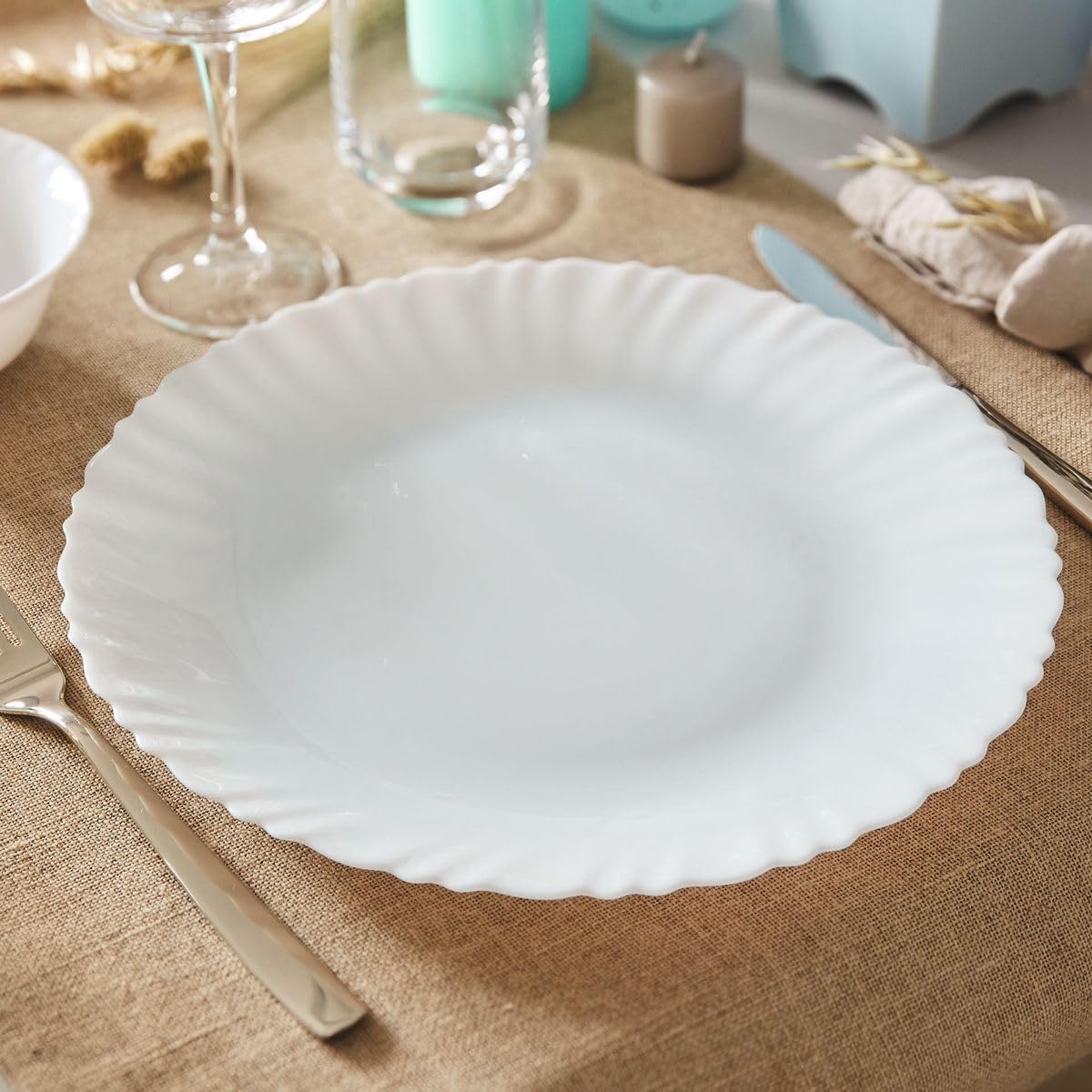 Luminarc Feston Opalware Dinner Plate